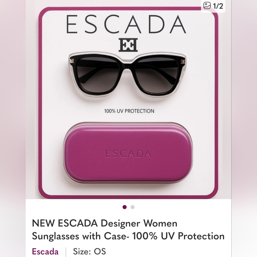 Escada Women's Black Designer Sunglasses